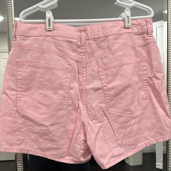 NWT pink jean denim shorts H&M Divided Size 14 - Picture 3 of 3